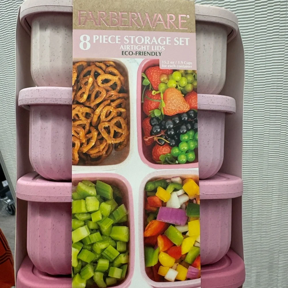 Farberware Eco-Friendly Pink Storage Set